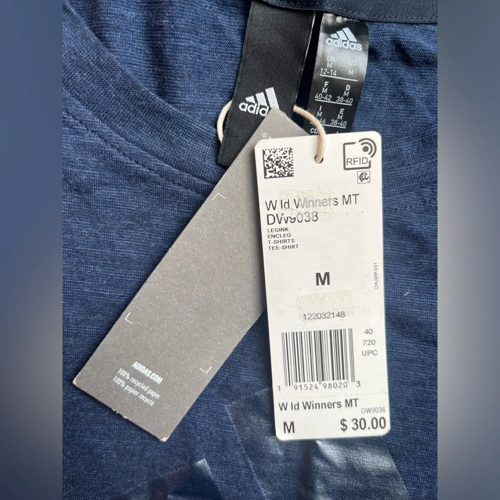 NEW WITH TAGS!!! Adidas Women’s Blue Sleeveless Shirt. Size medium - Picture 6 of 10